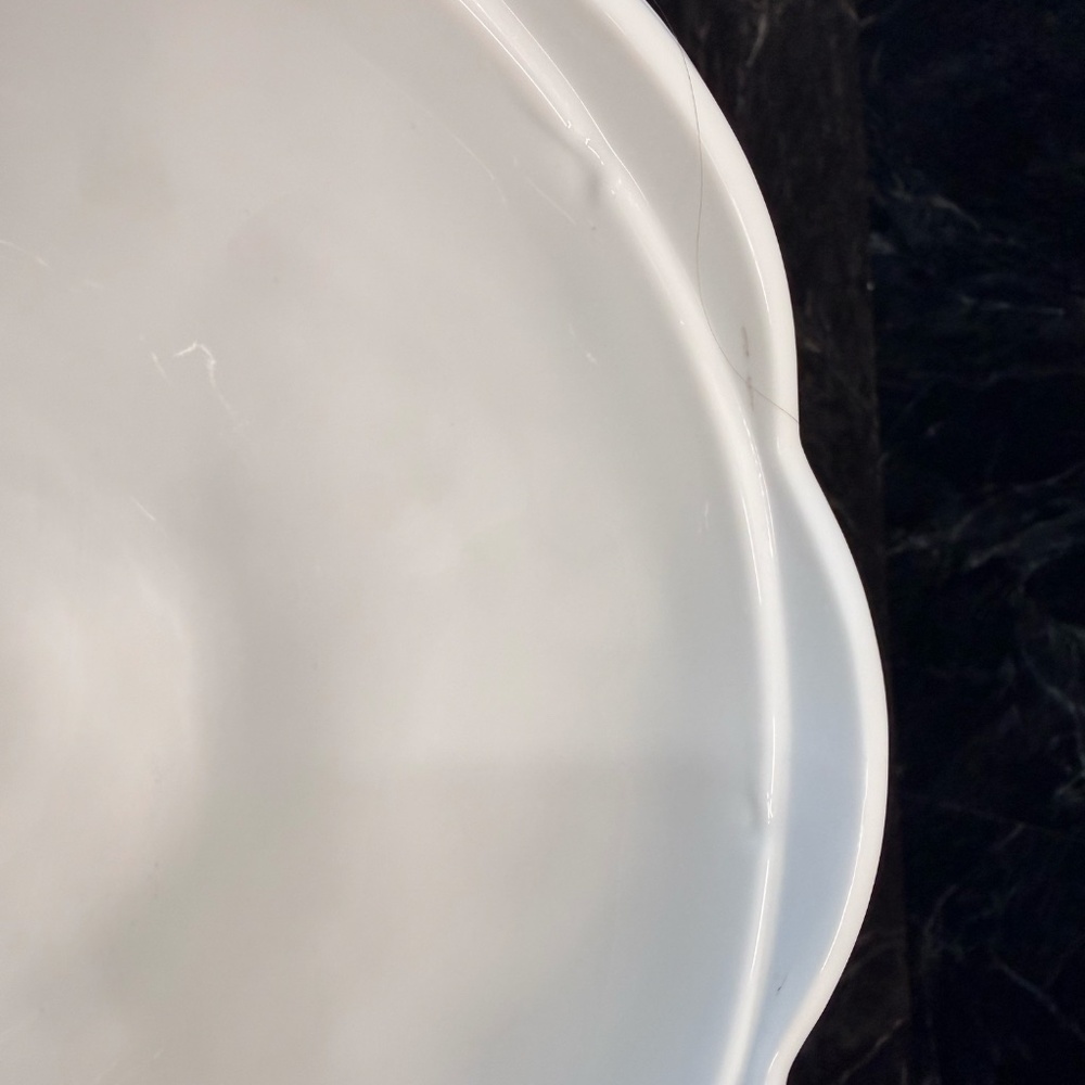 White Milk Glass Pedestal Bowl - Picture 10 of 15
